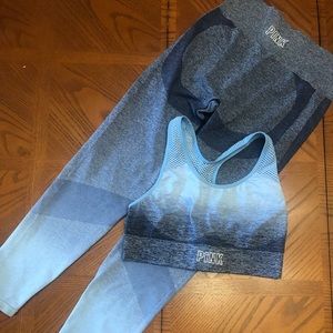 VS PINK leggings and sports bra set